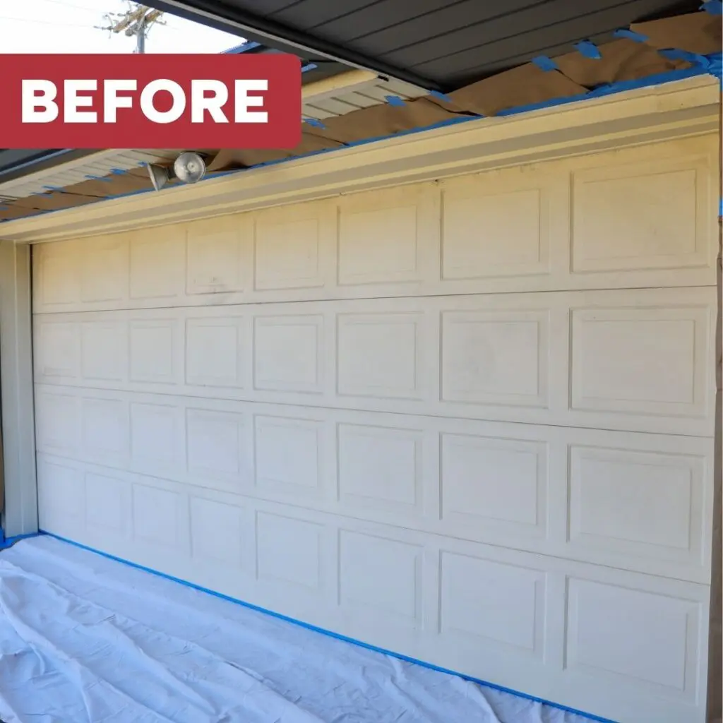 Garage Door Painting Before Image