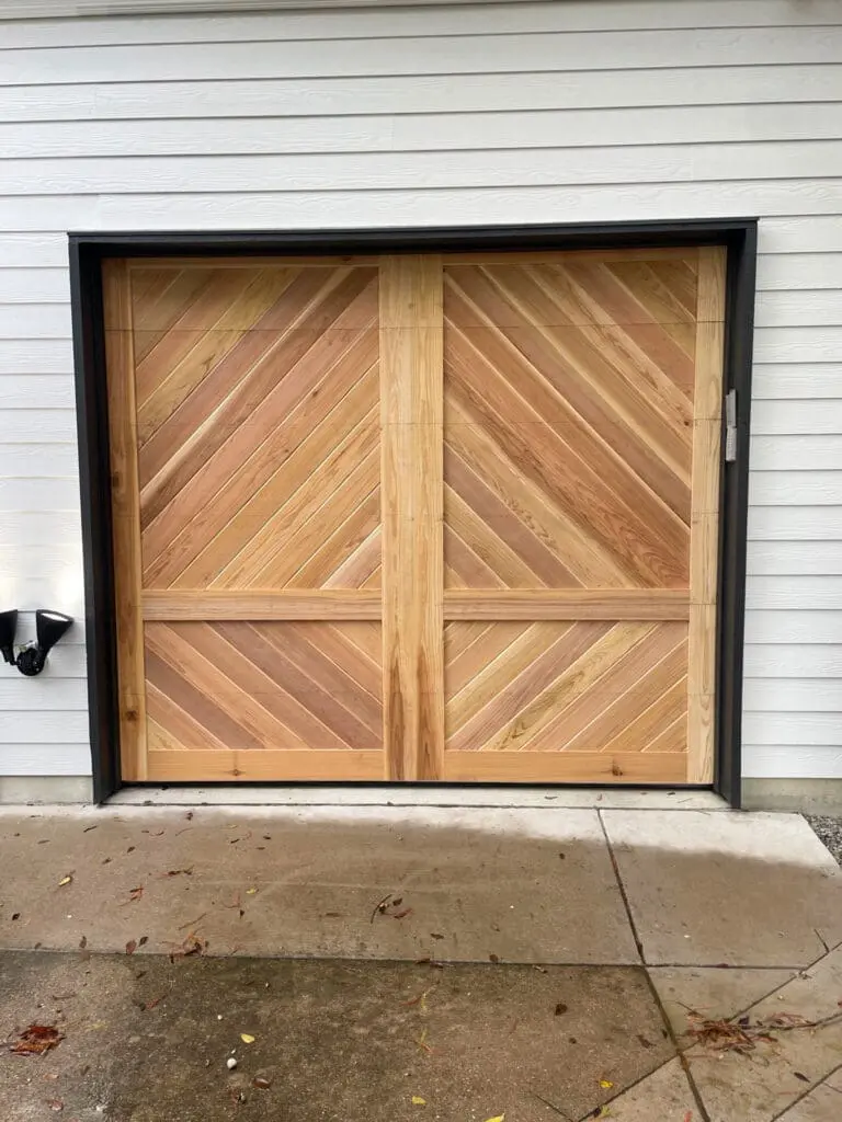 wood garage door
