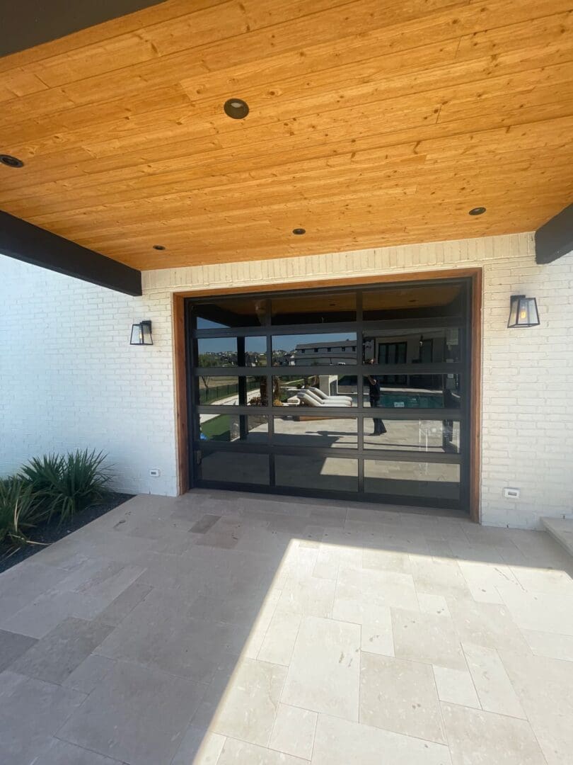 glass garage doors