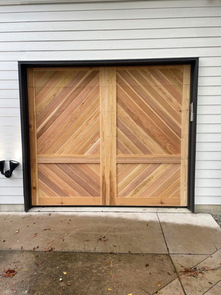 wood garage door